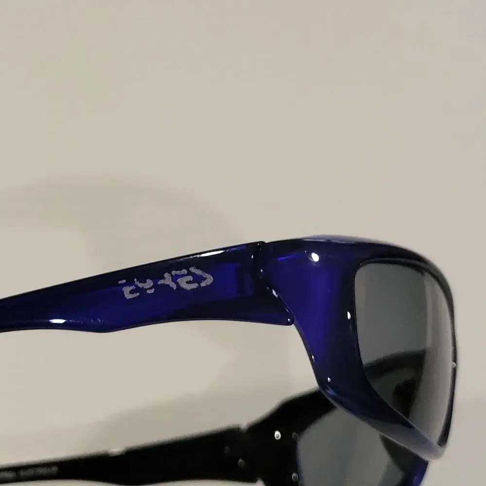 Eyres Austaralia Sunglasses Blue Plastic frame Wrap around 702R4FS